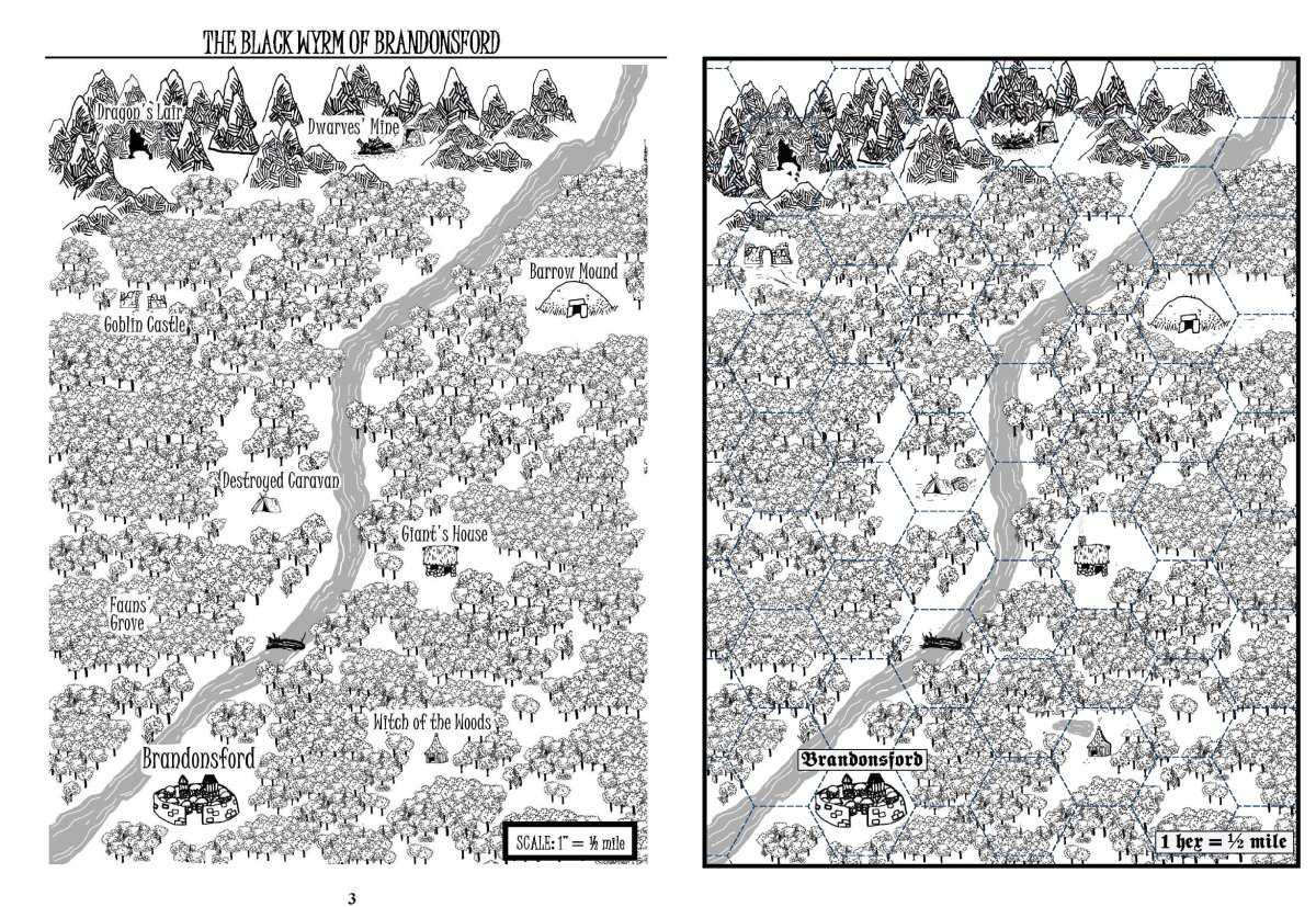 Здесь немного передвинуты основные локации, чтобы они оказались внутри гексов, но технически это было необязательно